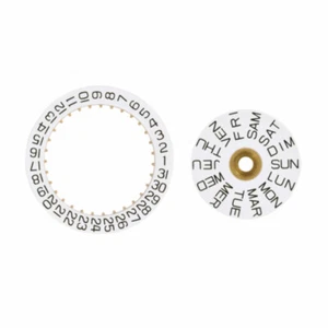 DAY DATE CALENDAR DISC FOR TUDOR MOVEMENT ETA 2836-2 2846 2878 TUDOR WHITE - Picture 1 of 3