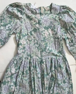 Vestido Laura Ashley De Colección Para Mujer Talla US 12 Algodón Floral Años 90 Cottagecore - Imagen 1 de 23