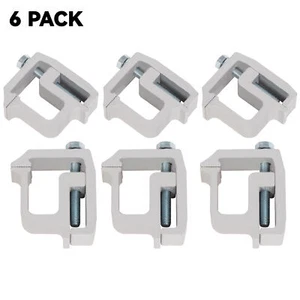 6PCS Truck Cap Topper Camper Shell Clamps Mounting Truck Bed Rack Clamps - Picture 1 of 12