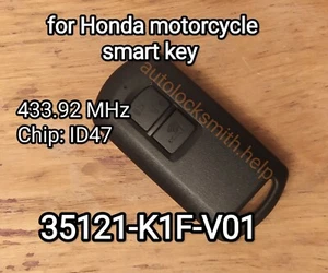 2 Llavero inteligente original para Honda mcrk07B Scoopy 110i 35121-K1F-V01 - Imagen 1 de 1