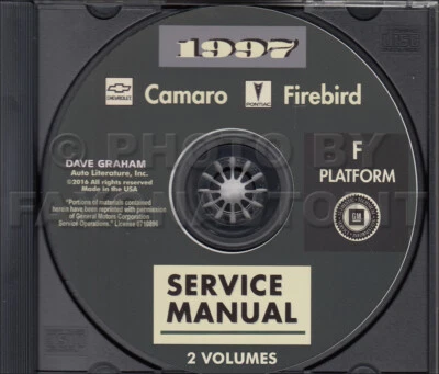 1997 Camaro Trans Am Firebird Negozio Manuale CD Chevy Z28 Pontiac Riparazione - Immagine 1 di 2