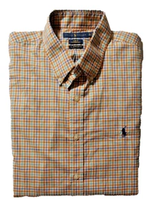 Ralph Lauren Men's Slim fit Untucked Fit Button Up Shirt Size XL - Afbeelding 1 van 5