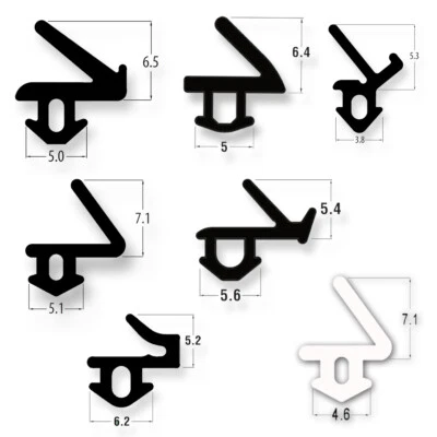 uPVC Window & Door Flipper Gasket Seal Double Glazing Black Rubber Repair PVC - Image 1 of 2