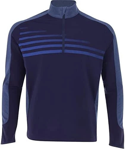 Callaway Men's Lightweight Aquapel 1/4 Zip Long Sleeve Golf Shirt-3XL-Peacoat - Image 1 of 1