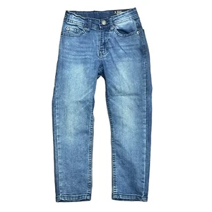 Buffalo David Bitton Evan Slim Straight Adjustable Jeans Beaten Blue Boys size 6 - Picture 1 of 7