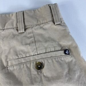 Brooks Brothers Shorts Chino Pleated Front Pockets Size 32 8.5” Inseam Tan Mens
