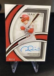 2022 Panini Immaculate - Rhys Hoskins - Shadowbox Signatures /99 - Phillies - Bild 1 von 2