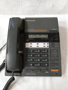 Panasonic Easa-phone KX-T2720 Dual Cassette Telephone Answering System ~ Black - Zdjęcie 1 z 12