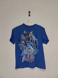Vintage 1996 Yu-Gi-Oh! The Movie Shadow Realm Boys Blue T-shirt Youth/Kids - Picture 1 of 4