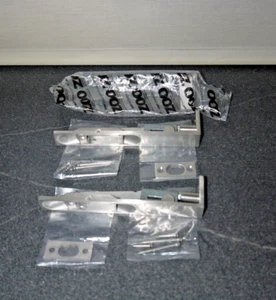 Zoo Hardware ZAS02SS Lever Action Flush Bolt 150 x 20mm Satin Stainles Steel x 2 - Picture 1 of 6