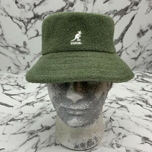 Men’s Kangol Olive Green Terry Cloth Bermuda Bucket Hat