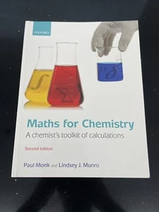 Maths For Chemistry Second Edition Paul Monk Lindsey J. Munro - Picture 1 of 4