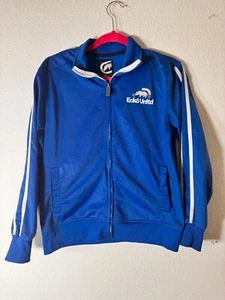 Vintage Ecko Unltd Nashorn Reißverschluss blau Hoodie Herren Größe Medium Y2K Cyber Grunge - Bild 1 von 5