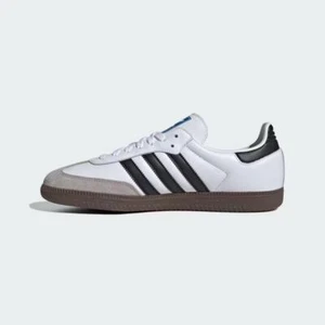Adidas Originals Samba OG Shoes Cloud White / Core Black / Clear Granite Size 3 - Picture 1 of 8