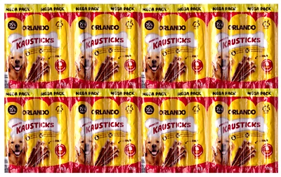 32x 11g (352g) ORLANDO Feinste Kausticks RIND Hunde Leckerlis 75% Fleisch