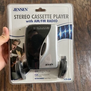 Jensen Audio SCR-68A Stereo Cassette Player With AM/FM Radio New Sealed NIB - Picture 1 of 10