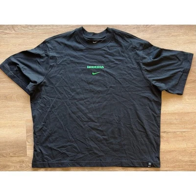 Camiseta Nike cuadrada calce suelto Nigeria nueva sin etiquetas - grande - negra Foto 1 de 4