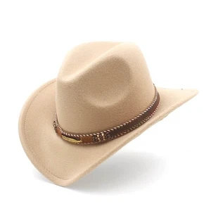 Kids Western Boys Girls Cowboy Hat Cowgirl Cap Travel Casual Outdoor Costume Cap - Picture 1 of 21