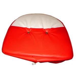 21" Cushion Seat Cover Red & White Fits IH Fits FARMALL Universal Mower & Farm T - Picture 1 of 11