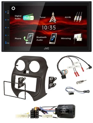 JVC USB Bluetooth Lenkrad DAB 2DIN Autoradio für Nissan Micra ab 10 K13 Telefont - Bild 1 von 4