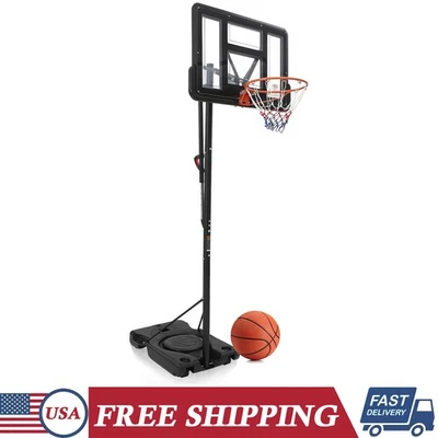 Basketball Hoop Outdoor Height Adjustable 5.58 Ft-10 Ft Portable Basketball Goal - Image 1 of 4