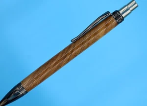 Exotic Canary Wood Handmade Ballpoint Pen Angle Cut Desk Office Collector - Picture 1 of 13