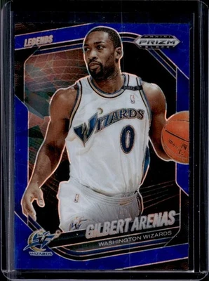 2024-25 Prizm Black Gilbert Arenas Legends Blue Ice Prizm #12/125 Wizards - Image 1 of 2