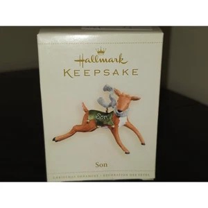 2006 Son Reindeer Hallmark Keepsake Christmas Ornament New - Picture 1 of 3
