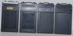 4 Graflex Type 5 - 2 1/4 x 3 1/4 medium format Graphic Cut Film Holders Vintage - Picture 1 of 10