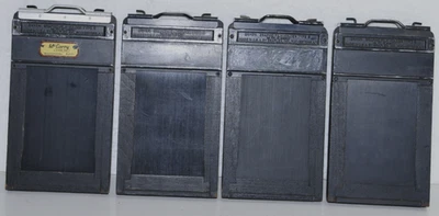 4 Graflex Type 5 - 2 1/4 x 3 1/4 medium format Graphic Cut Film Holders Vintage - Image 1 of 4