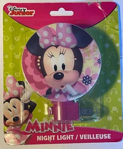 Disney Junior Minnie Mouse Night Light/Veilleuse Rotary Shade Plug-in - Picture 1 of 2