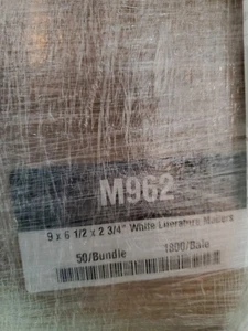 Boîte d'emballage 50 - 9 x 6 1/2 x 2 3/4 blanche envoi lettre - Photo 1/2
