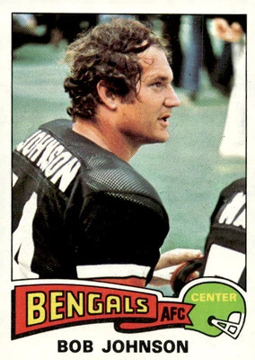 1975 Topps #412 Bob Johnson Cincinnati Bengals NM-MT or Better! PACK FRESH! - Image 1 of 2