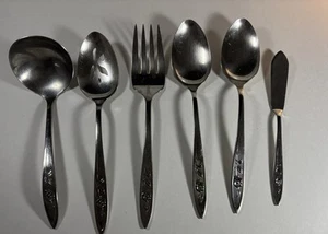 Oneida Community Stainless 6 pc Set in the “My Rose” pattern - Picture 1 of 5