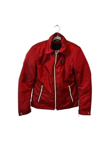 Alpinestars Armoured Biker Jacket Womens Size L Dark Red Detachable Lining Zip - Picture 1 of 14