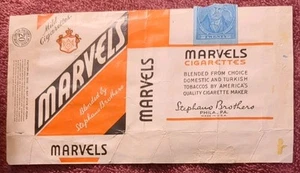 Vintage 1930's Marvels Cigarettes Pack Wrapper - Picture 1 of 2