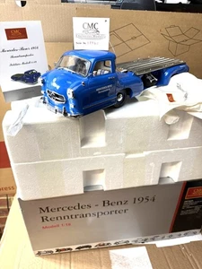 CMC M-036 Mercedes Benz 1954 Renntransporter 1:18 Scale Race Car Transporter - Picture 1 of 15