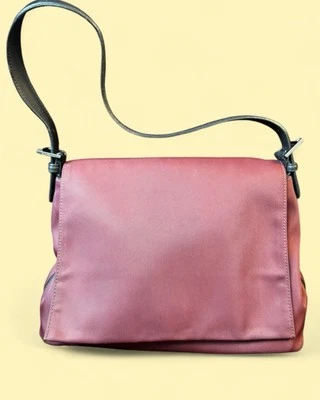 Vintage Coach Mercer Flap Shoulder Bag – Maroon Nylon – Rare – Great Condition! - Image 1 of 4