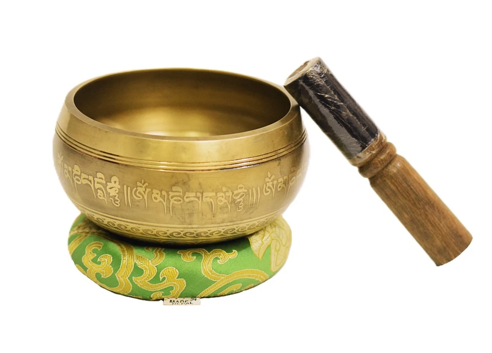 5 Inch Tibetan Singing Bowl Sound Therapy Yoga Healing Handmade Christmas Gift - Image 1 of 4