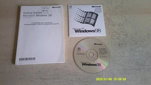 MICROSOFT WINDOWS 98 - PC OPERATING SYSTEM WITH MANUAL, CD-ROM, SLEEVE & CODE - Picture 1 of 3