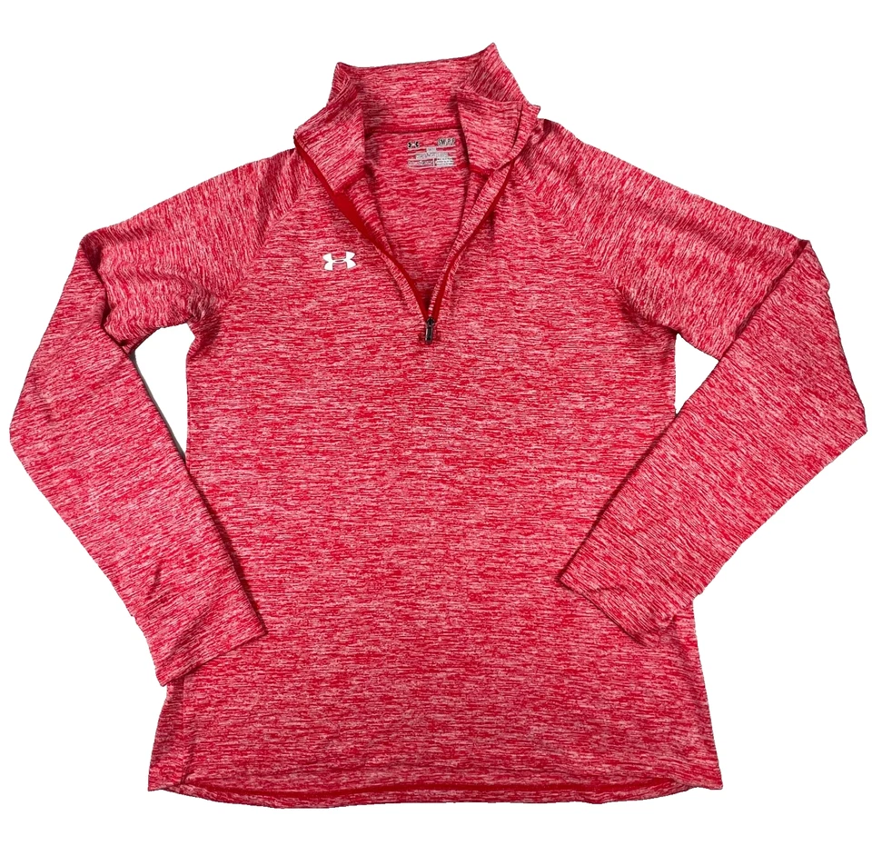 Camisa Under Armour Red Heat Gear Cuarto Cremallera Manga Larga (Hombre S) Foto 1 de 4