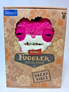 9 Zoll Fuggler VACAY VIBES Plüschtier skizzenhaftes Eichhörnchen rosa Zuru lustiges hässliches Monster neu - Bild 1 von 4