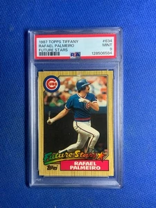 1987 Topps Tiffany #634 Rafael Palmeiro Future Stars RC PSA 9 Mint - Bild 1 von 2