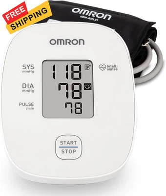 Monitor de presión arterial de hierro OMRON para uso doméstico y parte superior del brazo 1 lectura  Foto 1 de 4