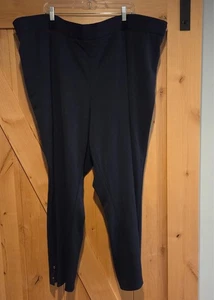 ¡Nuevo! Pantalón Catherines Etiqueta Negra Talla 5X Azul Remache Tobillo Tirar 56x29 Elástico - Imagen 1 de 12