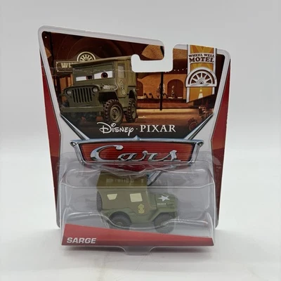 Disney Pixar Cars Sarge Wheel Well Motel 1/55 Scale Military Jeep 2012 - Image 1 of 4