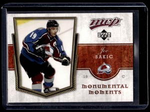 2007-08 Upper Deck MVP Monumental Moments Joe Sakic Colorado Avalanche #MM1