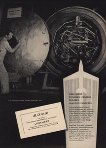 1955 Lockheed: Long Range Expansion Program Vintage Print Ad - Bild 1 von 1