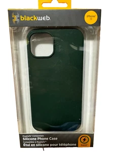 Blackweb Silicone Phone Case for iPhone 13 Black MagSafe NEW - Picture 1 of 2