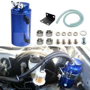 750ML ALUMINUM TYPE 1 OIL RESERVOIR CATCH TANK CAN TURBO CHARGED NA BLUE - Picture 1 of 3